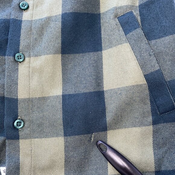 Rsvlts Flannel Green Men's Sz S Camping Outdoors Hiking Button Up - Picture 6 of 9